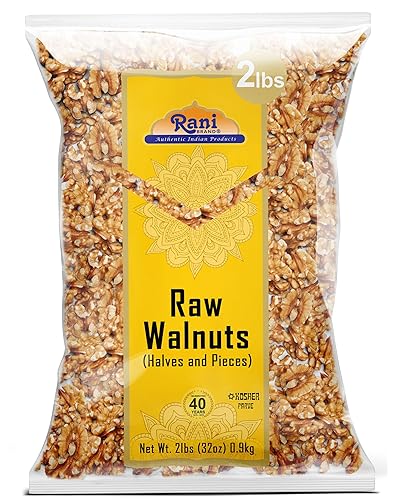 Rani Raw Walnuts, Halves and Pieces 32oz (2lbs)908g ~ All Natural | Vegan | Gluten Friendly | Fresh Product of USA