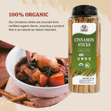 52USA Organic Cinnamon Sticks, Cinnamon 8oz (226g), Cinnamon Sticks Whole, 100% Raw, USDA & Kosher Certified, Gluten Free, Non-GMO, Pure & Fresh