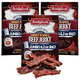 Bridgford Sweet Baby Ray’s Beef Jerky Sweet N Spicy 6.2 oz Pack of 3 - High Protein Sweetened Spicy Beef Jerky for Your Dietary Preference