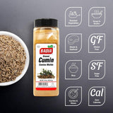 Badia Ground Cumin, 16 oz - Comino Powder for Authentic Aromatic Flavor in Cooking, Baking & Seasoning