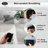 Sink Countertop Silicone Squeegee Brush, Aha Homeware Small Squeegee Brush Cleans Wet and Dry Spills, Mini Silicone Squeegee Brush for Bathroom Sink