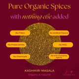 Organic Kashmiri Masala Spice Powder, No Salt, Aromatic Indian Curry Powder Seasoning for Cooking Easy Indian Food at Home / Biryani, Stews