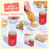 Sam's Pickle House Pickle Hot Sauce - Spicy Pickle Condiment with Tangy Heat, Perfect for Chicken, Eggs, Tacos, Pizza & More, Premium Pickles