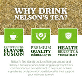 Nelson's Tea Oatstraw - Cut & Sifted Avena Sativa - Nourishing Herbal Infusion for Relaxation & Well-Being - Rich in Nutritional Properties, Perfect