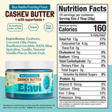 ELAVI Keto Cashew Butter, Kid-Friendly, Low-Sugar Dessert Spread | Vegan, No Added Sugar, No Sugar Alcohols, No Palm Oil (1 Count, Blue Vanilla)