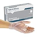 AmerCare C2 Gen 1.0 Hybrid Powder Free Gloves, Medium, Case of 1000
