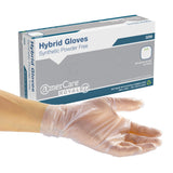 AmerCare C2 Gen 1.0 Hybrid Powder Free Gloves, Medium, Case of 1000