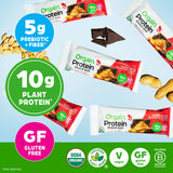 Orgain Organic Vegan Protein Bars, Peanut Butter Chocolate Chunk - 10g Plant Based Protein, Low Calorie Healthy Snacks, No Lactose or Soy Ingredients