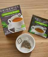 China Mist - Legendary Green Organic Full Leaf Tea Sachet, 15 count box - Biodegradable and Individually Wrapped (1 Pack)