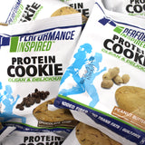 Performance Inspired Nutrition Mixed Protein Cookie Box - 12 Pack - 6 Chocolate Chip & 6 Peanut Butter - 15G Protein, 6-7G Fiber - All-Natural, No