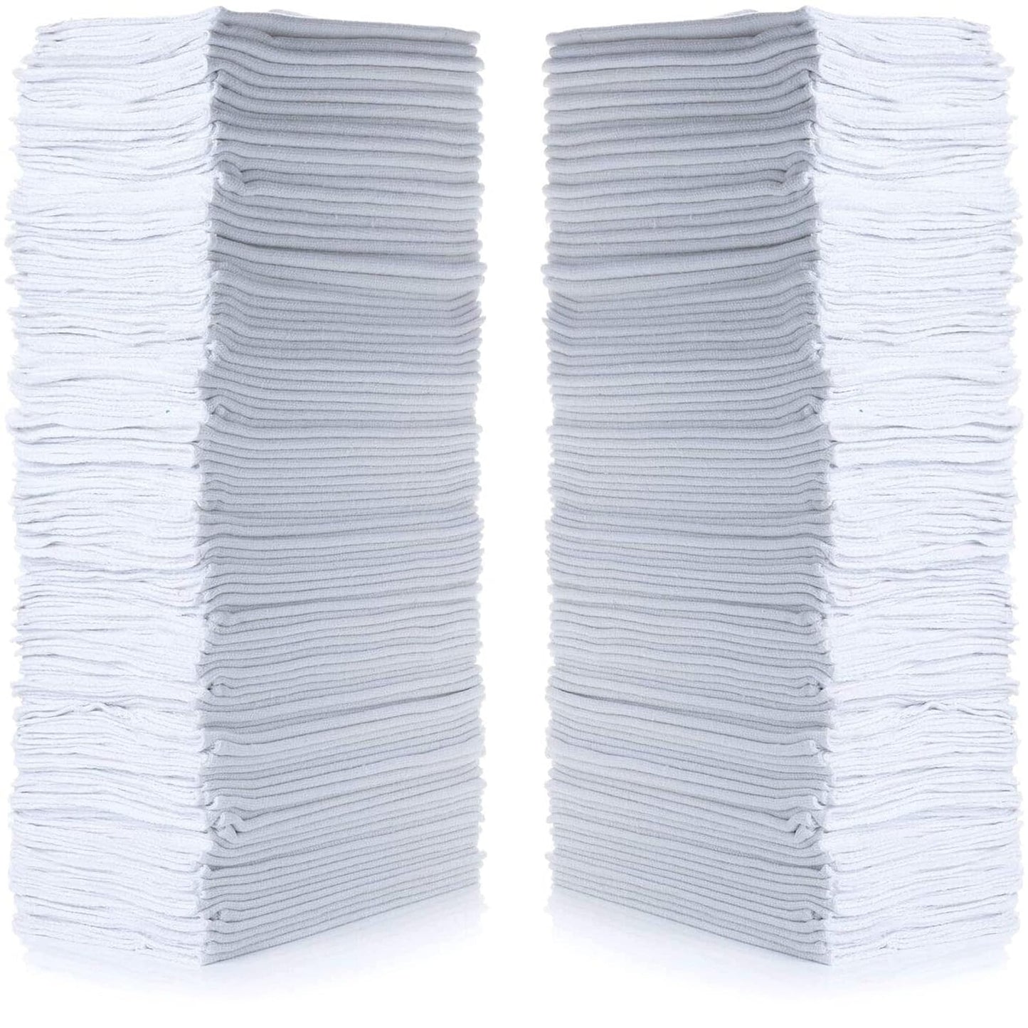 Simpli-Magic Cotton Shop Towels 14"x12" (145 Pack) - Reusable Cleaning Shop Rags for Automobiles, Industries, Garage and Homes (White)