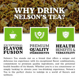 Nelson's Tea Caramel Apple Chai Tea Loose Leaf - Cut & Sifted Red Rooibos Loose Leaf Tea, Black Tea with Cinnamon Chips, Peppercorn, Ginger Root