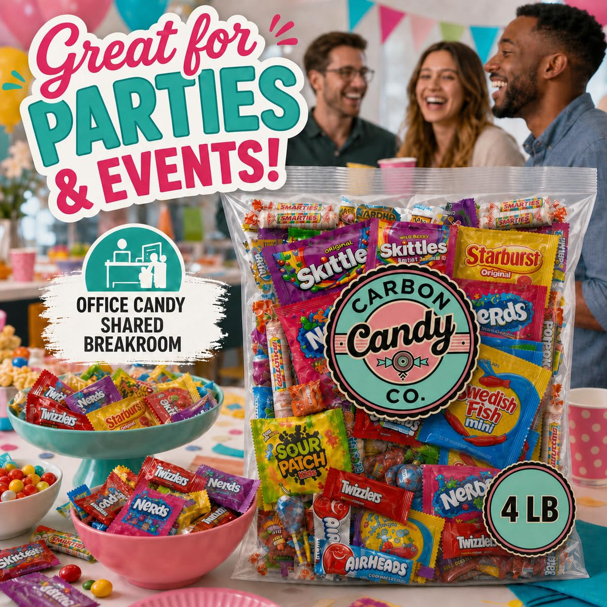 Pinata Candy Variety Pack - 4 Lb Assorted Mix, Pinata Stuffers for Kids