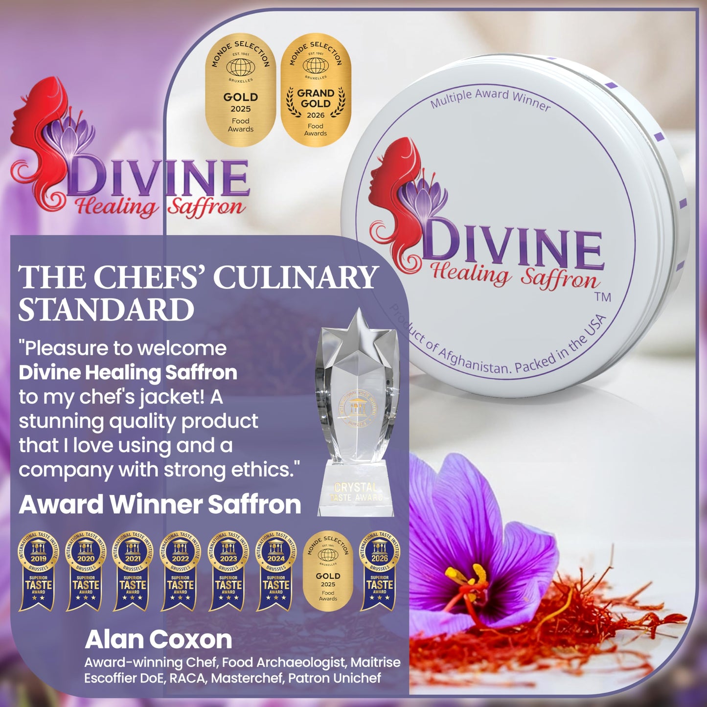 Saffron Threads - 100% Fresh, Pure Saffron from Afghanistan - Premium Award Winner Red Saffron Threads for Cooking Spanish Rice & Risotto, Golden Milk
