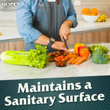 HOPE'S Perfect Granite & Marble Countertop Cleaner with Microfiber Cloth, Stain Remover and Polish, Streak-Free, Ammonia-Free, 22 Ounce, Pack of 1