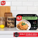 KJ Poultry Kosher Ready Meals - Stuffed Chicken Breast Rice, MRE Meat Meals Ready to Eat, Gluten Free, Halal, (1 Pack) Prepared Entree Fully Cooked