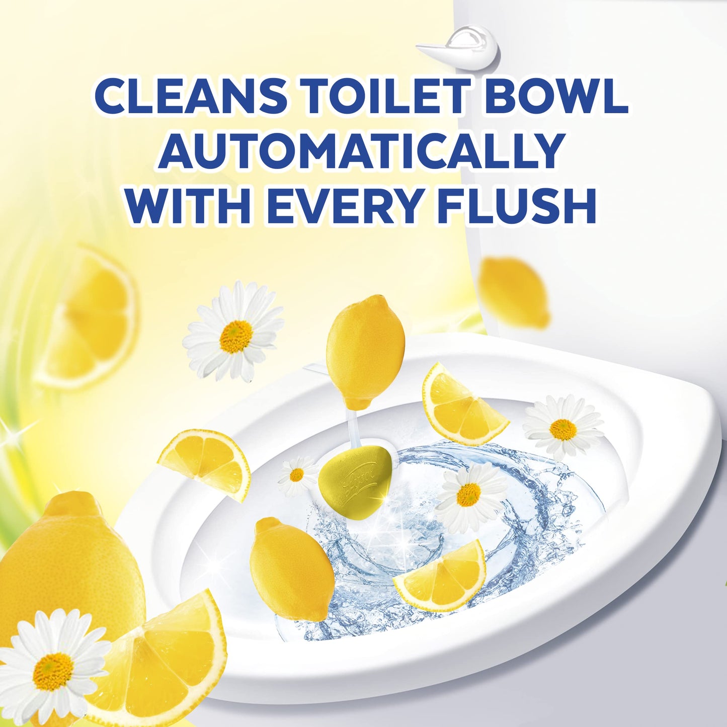 Lysol Hygienic Automatic Toilet Bowl Cleaner, Lemon Breeze, 2 ct (Pack of 5)