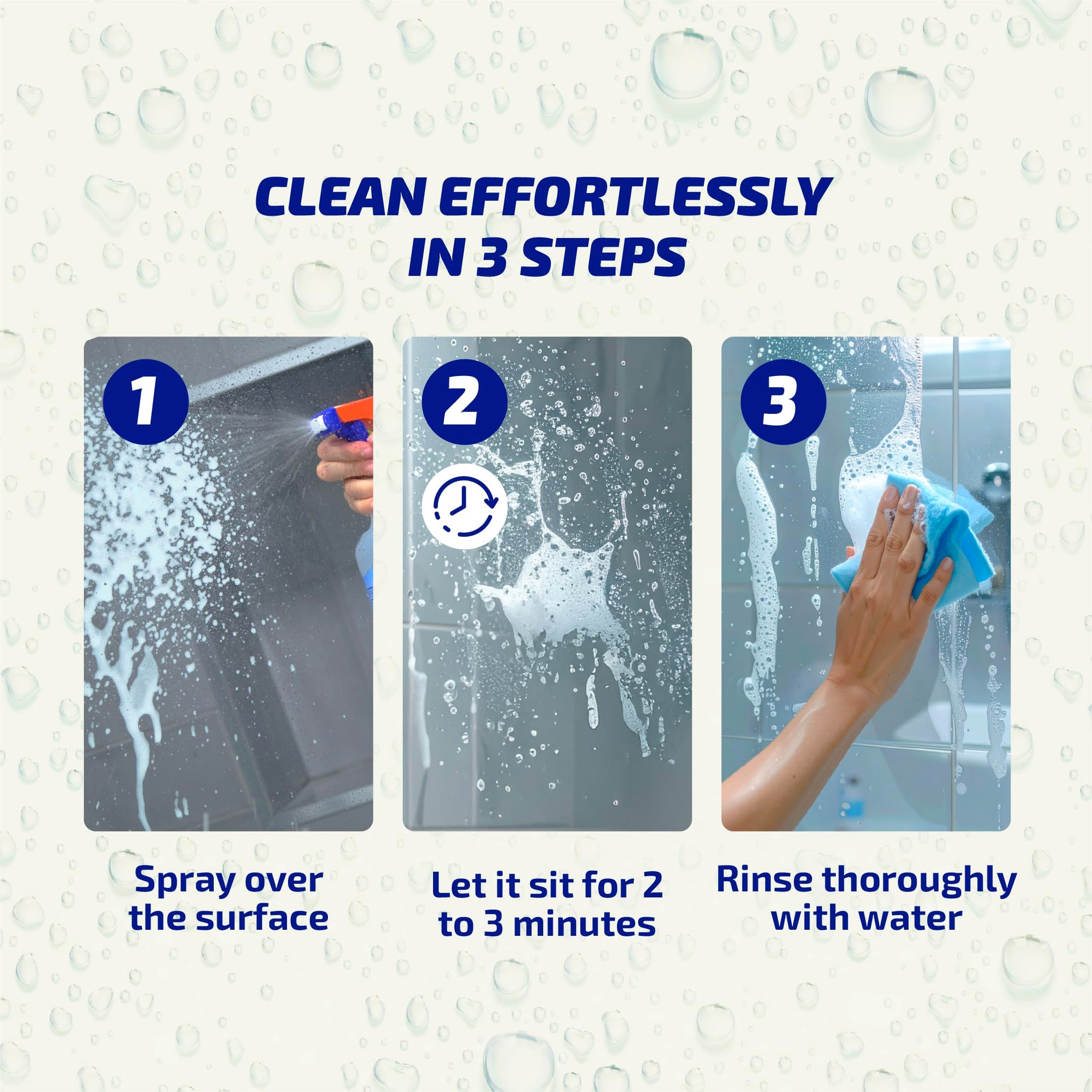 KH-7 Limescale Remover Spray - Removes & Prevents Limescale Build-Up | For Shower, Tiles, Sink & Fixtures | 26 oz