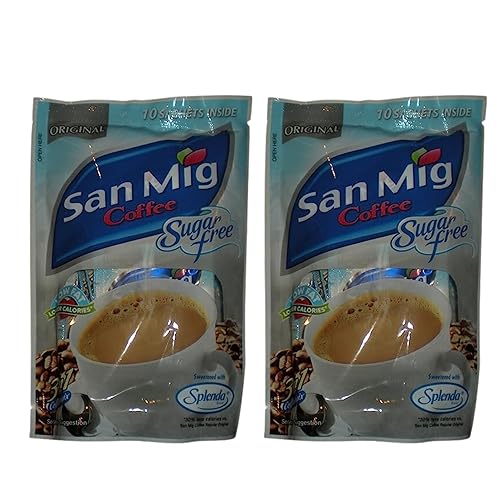 Original San Mig Coffee 3 in1 - Pack of 2 - Coffee mix (Sugar Free) - 70g Each - Total 140g