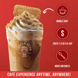 The Frozen Bean Cookie Butter Frappe & Latte Instant Mix (20 Sticks), Made with Arabica Coffee, Double Shot Caffeine, Low Sugar & Premium Ingredients