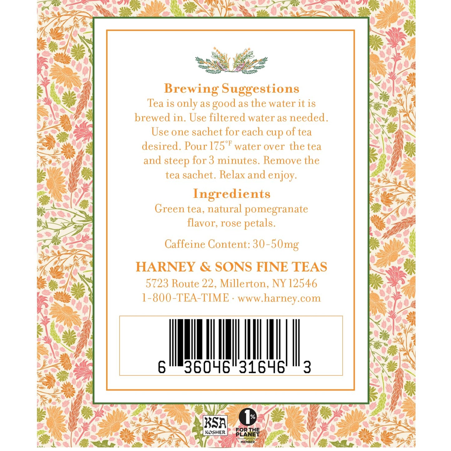 Jane's Garden Green Tea - 20 Sachets