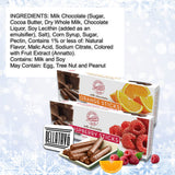 Chocolate Raspberry and Orange Sticks Bundle. Includes 2 Boxes of Sweet Sticks. 1 Box of Milk Chocolate Orange Sticks & 1 Box of Milk Chocolate