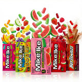 BP Bundle - Mike and Ike Theatre Box Candy Variety Pack - Fruity, Sour & Spicy Mixes - Candied Fruit, Mixed Fruit Gummy Candies Individually Wrapped