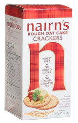 Nairn's Rough Oat Cake Crackers, 10.6-Ounce Boxes (Pack of 12)