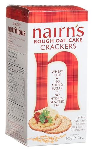 Nairn's Rough Oat Cake Crackers, 10.6-Ounce Boxes (Pack of 12)