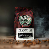 Bones Coffee Company Dragon's Lair - Dark Roast Coffee - Whole Bean - Low-Acid Arabica Coffee Beans - South/Central America and Indonesia Grown