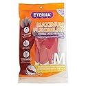 ETERNA Maximum Flexibility Gloves, Size M, Gloves for Kitchen, Laundry and Household Cleaning, Anti-Slip on Fingers, Better Grip, Shea Extract 2.36 Oz