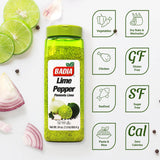 Badia Lime Pepper Seasoning, 24 oz - Pepper, Garlic & Onion, Zesty Citrus Blend for Chicken, Seafood & Vegetables