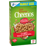 Apple Cinnamon Cheerios, Heart Healthy Gluten Free Cereal, Made with Whole Grain Oats, Family Size, 19 oz