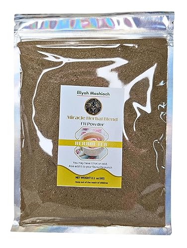 Eliyah Mashiach Miracle Herbal FH Blend Tea Powder, Natural Ingredients with Blue Vervain and Rose Petals, Sugar-Free, 2.1 oz