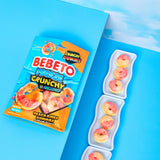 Bebeto Freeze Dried Crunchy Peach Rings - Sweet, Crunchy Fat Free & Peanut Free Freeze Dried Candy - No High Fructose Corn Syrup - Resealable Bag