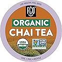 FGO Organic Chai Black Tea K-Cup Pods for Keurig, 24 Count (Pack of 1), Premium Black Tea with Chai Spice is USDA Organic, Non-GMO, & Recyclable