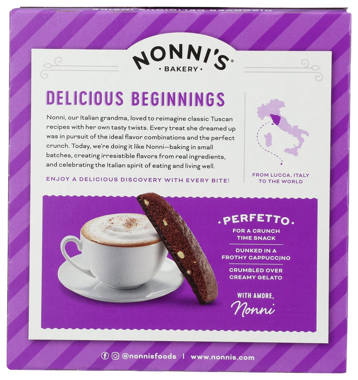 Nonni's, Dark Chocolate Almond Biscotti, 6.88 Ounce
