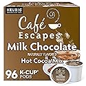 Cafe Escapes, Milk Chocolate Hot Cocoa, Single-Serve Keurig K-Cup Pods, 96 Count (4 Boxes of 24 Pods)