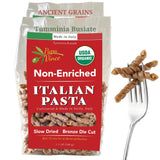 Papa Vince Organic Italian Pasta - Imported Whole Wheat Heirloom Grain from Italy: Non-Enriched, Bronze Die-Cut, High Fiber, Slow Carb, Slow-Dried