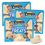 Rice Krispie Treats Peeps, Cereal Flavored Marshmallow Chicks, Easter Basket Stuffer Candy, 3 Ounces (Pack of 3)