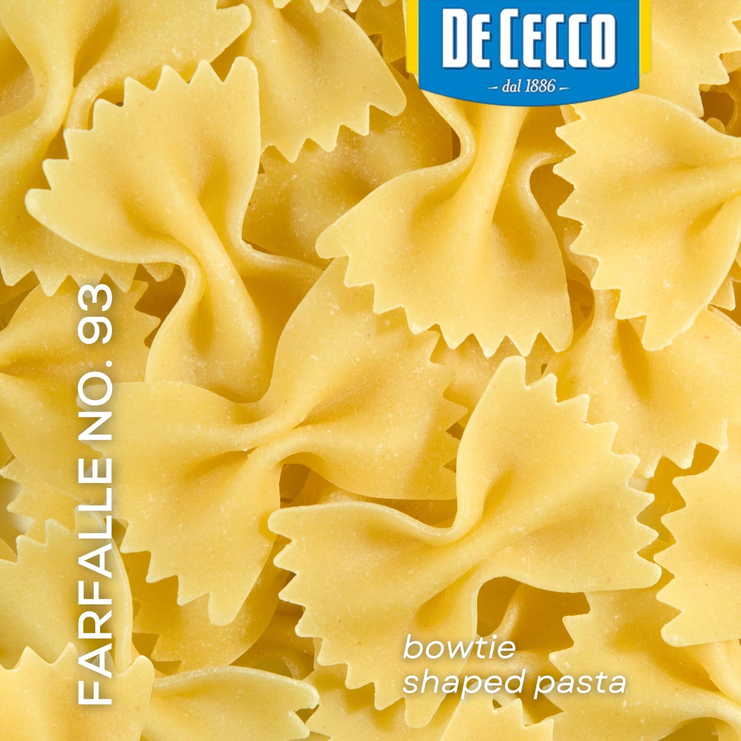 De Cecco Farfalle No. 93 Pasta, 5 Lb, Authentic, Slow Dried, Made with Durum Wheat, Versatile Pasta for Sauces & Recipes, Made in Italy