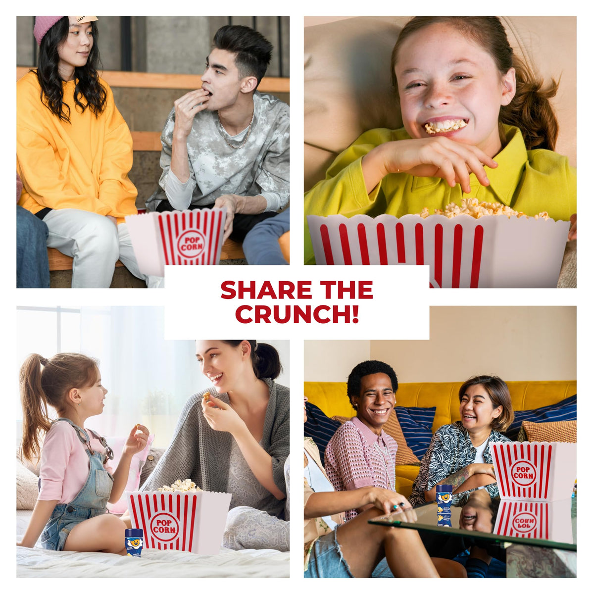 Movie Night Popcorn Gift Basket with White Cheddar - Perfect for a Cozy and Fun Evening at Home or the Theater with Family and Friends