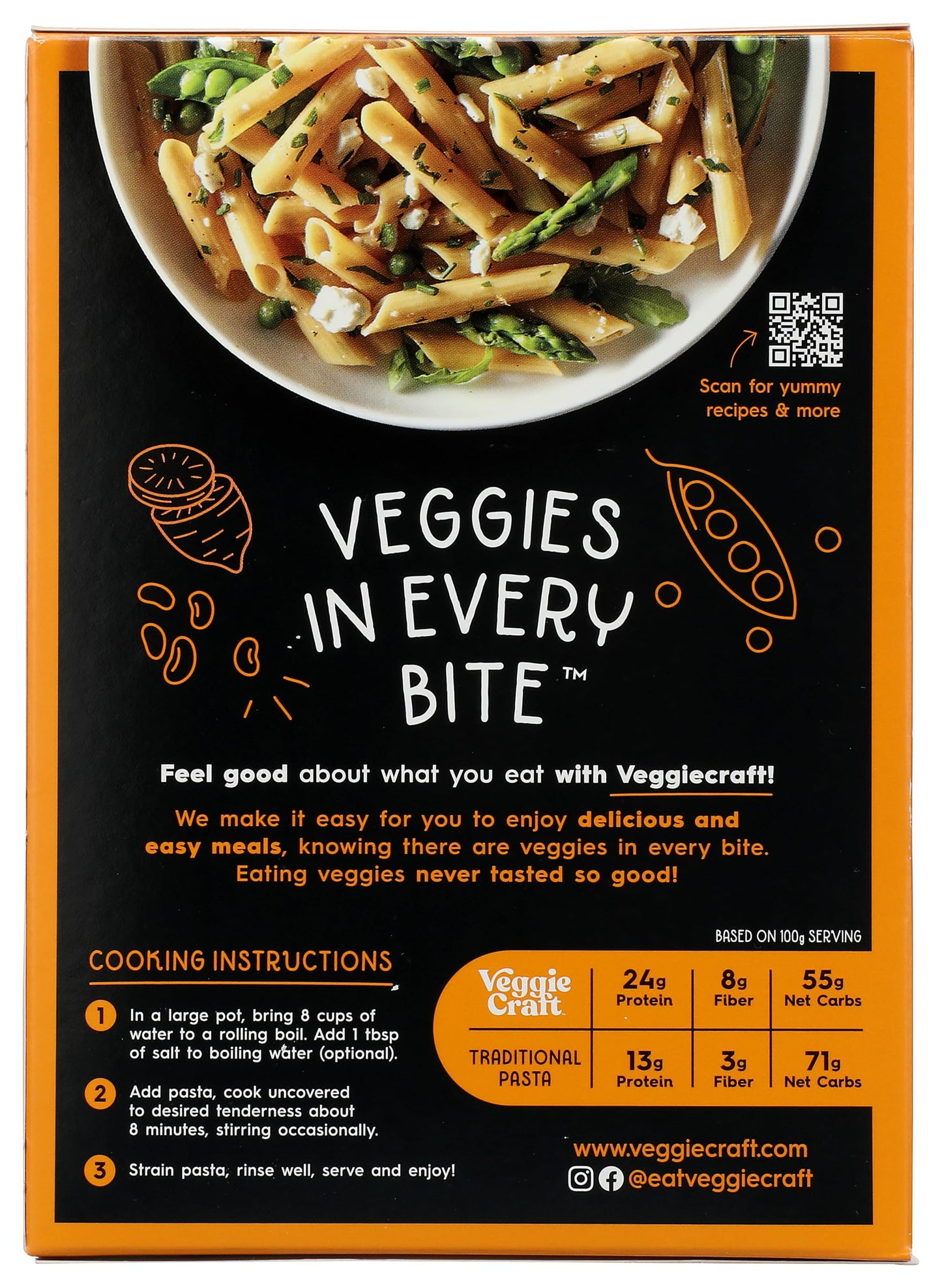 Veggiecraft Pasta Pnne Swt Potato 8 OZ