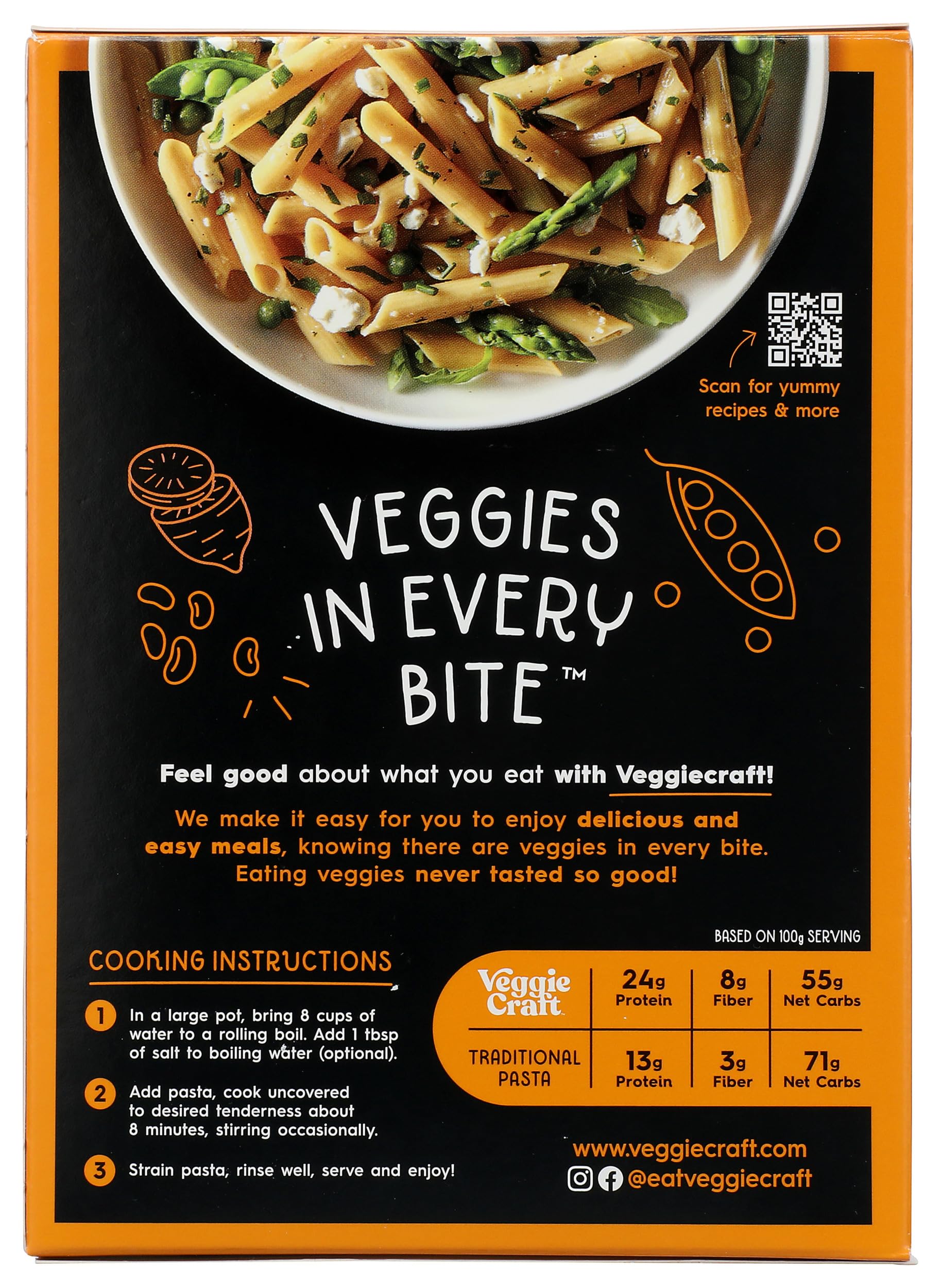 Veggiecraft Pasta Pnne Swt Potato 8 OZ