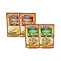 Hospitality Old Fashioned Fruit Cobbler Mix or Old Fashioned Fruit Crisp Mix- Four 7 oz. Packets (Variety 4-Pack)