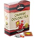 Authentic Restaurant-Grade Oolong Tea Bags, Premium Chinese Tea Sachets for Hot or Iced Caffeinated Drinks, Semi-Fermented Drink for Detox, Health