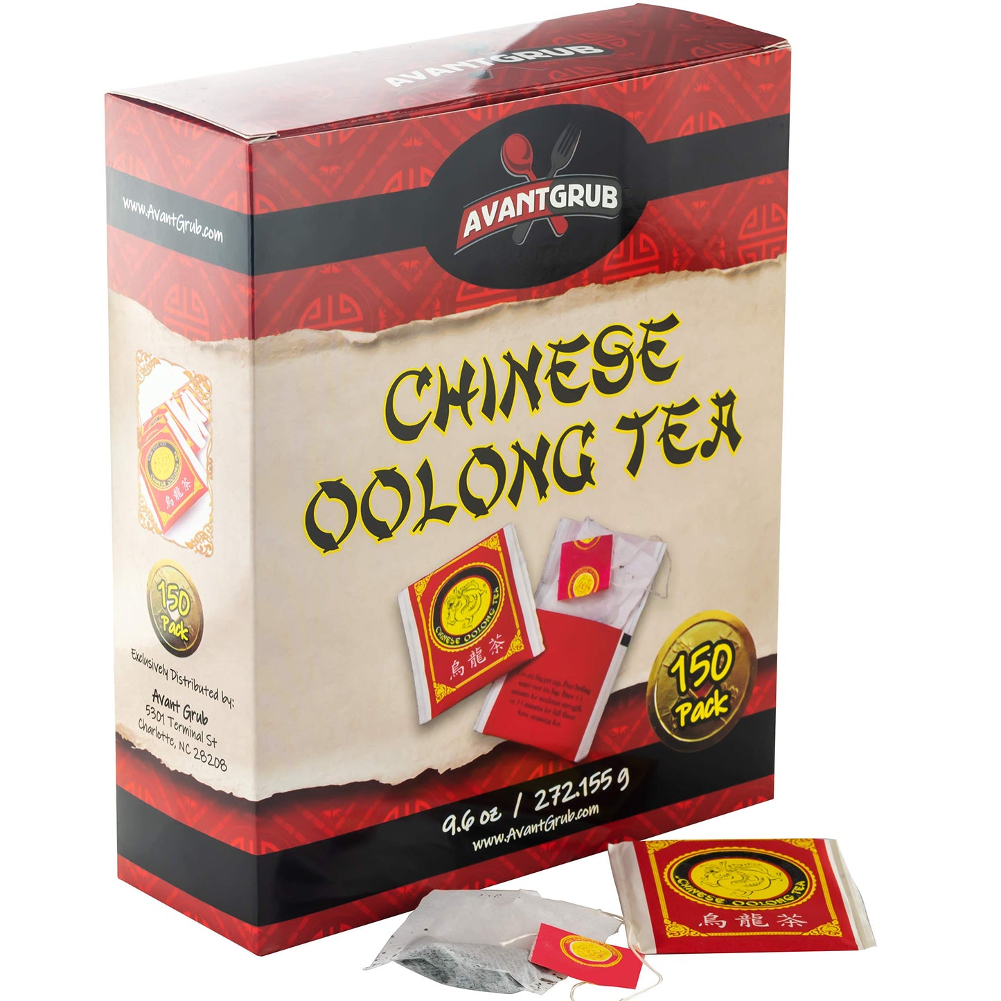 Authentic Restaurant-Grade Oolong Tea Bags, Premium Chinese Tea Sachets for Hot or Iced Caffeinated Drinks, Semi-Fermented Drink for Detox, Health