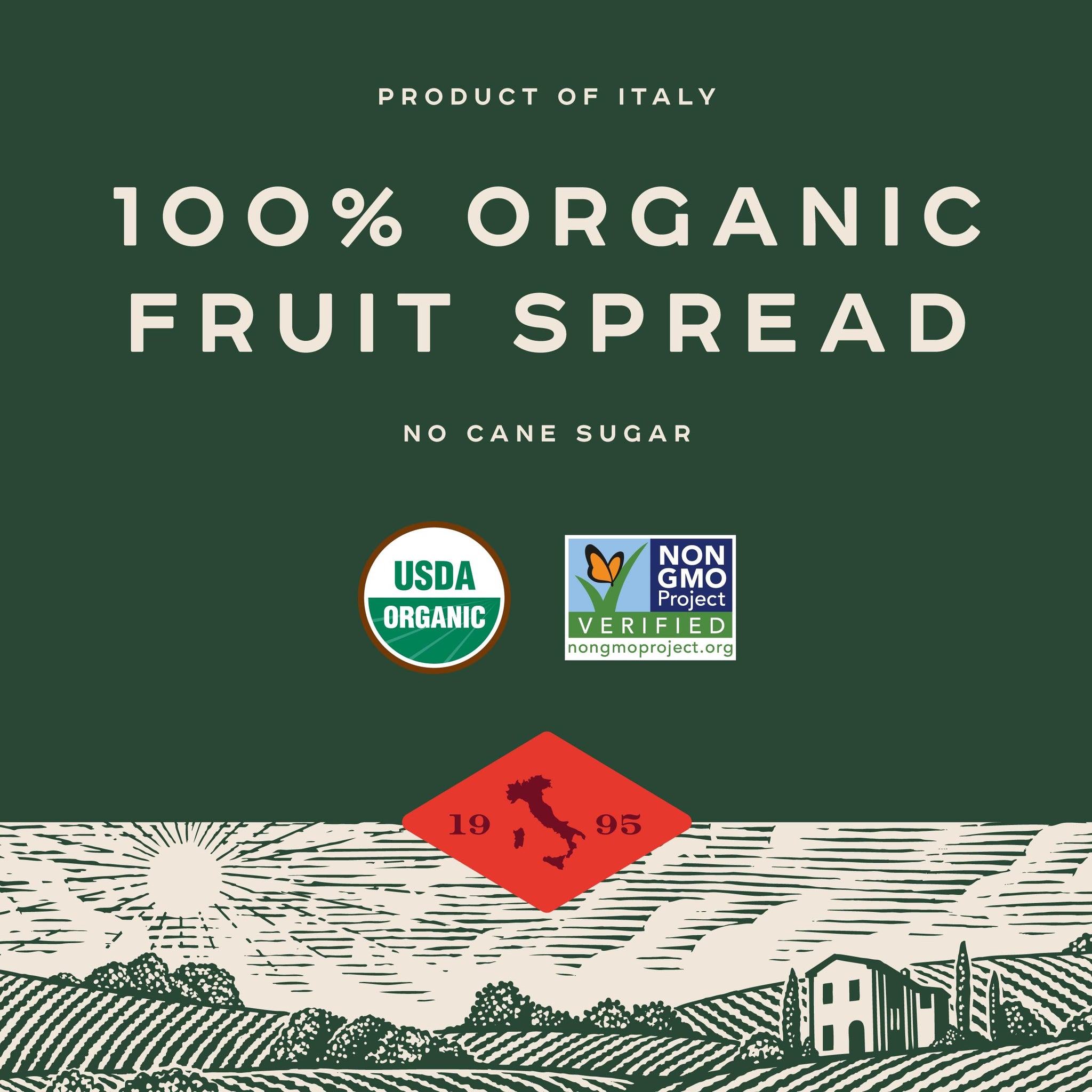 Bionaturae Organic Wild Berry Fruit Spread - Jelly Organic, Non-GMO, USDA Certified, No Sugar Added, No Preservatives, Organic Fruit Jam, Jam Organic