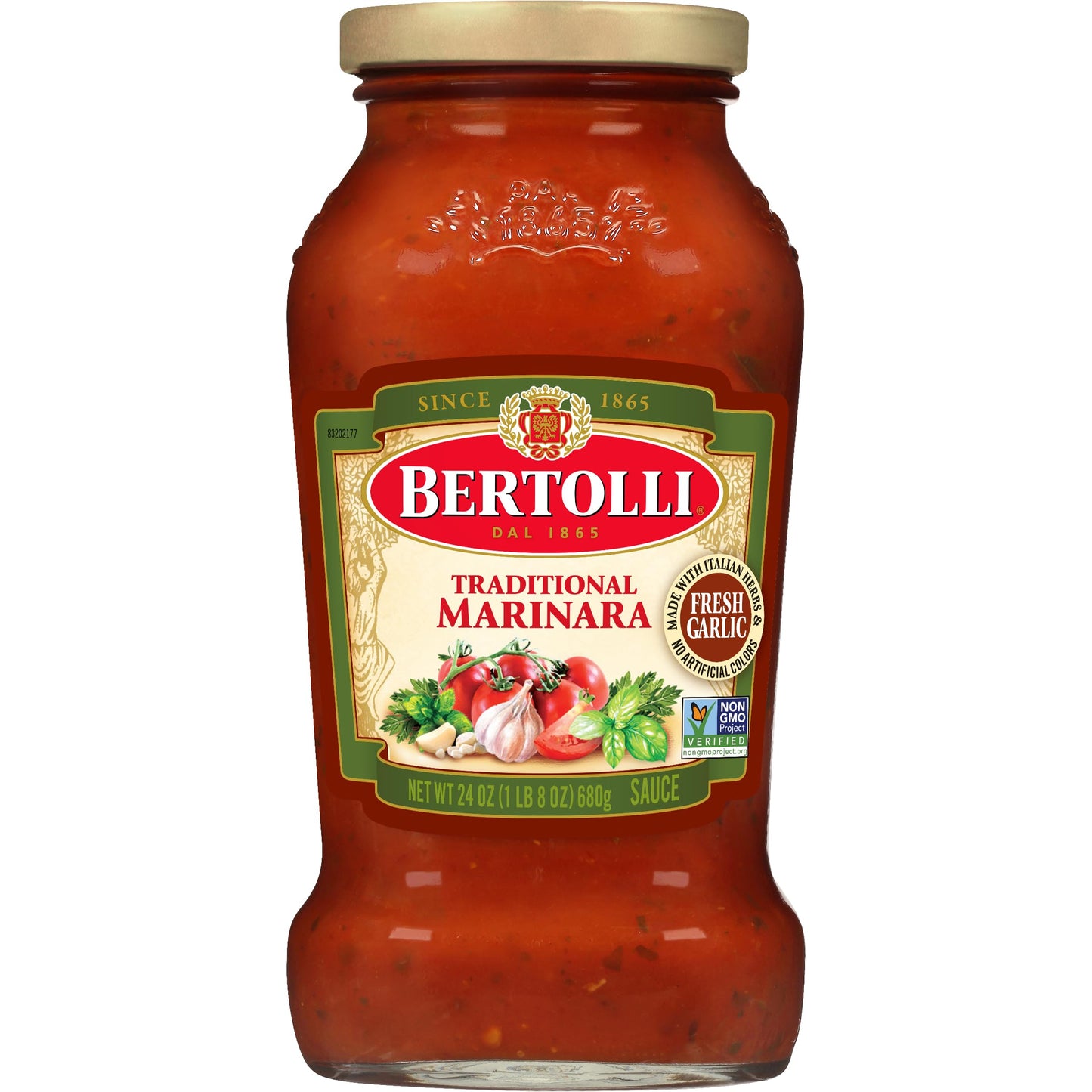 Bertolli Traditional Marinara Sauce, Spaghetti Tomato Pasta Sauce, 24 oz