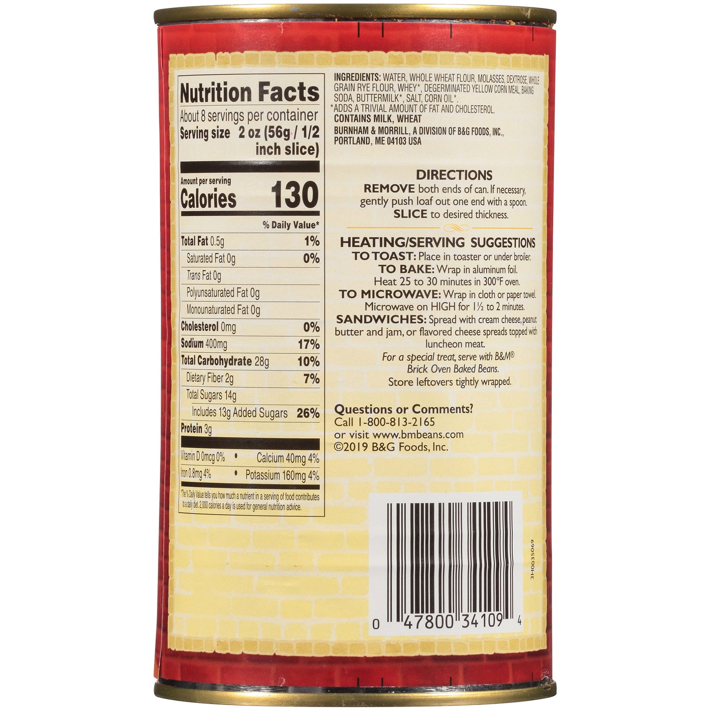 B&M Brown Bread Original 16-Ounce